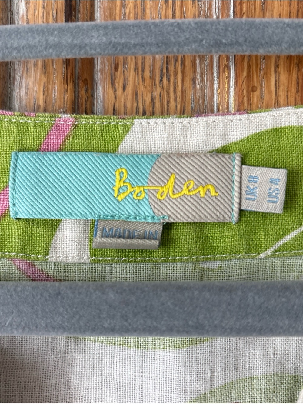 Boden Linen Fennel Flower
Tunic Dress Pink Green Retro
Mod Floral size  4 - Picture 3 of 5